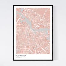Load image into Gallery viewer, Amsterdam City Map Print