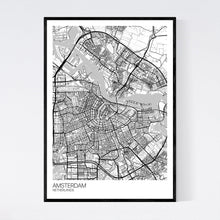 Load image into Gallery viewer, Amsterdam City Map Print