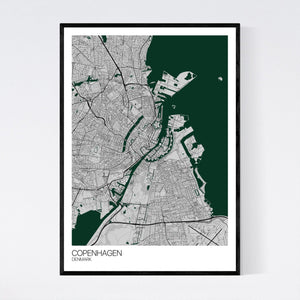 Copenhagen City Map Print