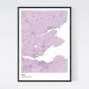Fife Region Map Print