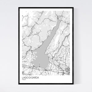 Lago di Garda Region Map Print