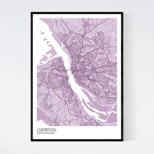 Liverpool City Map Print