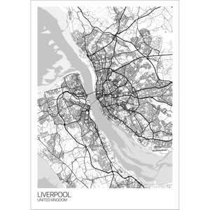 Map of Liverpool, United Kingdom