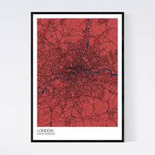 Load image into Gallery viewer, London City Map Print