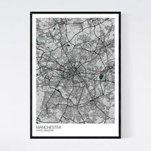 Load image into Gallery viewer, Manchester City Map Print