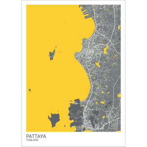 Map of Pattaya, Thailand