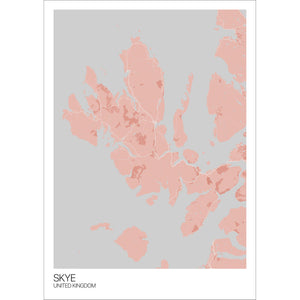 Map of Skye, United Kingdom