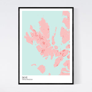 Skye Island Map Print