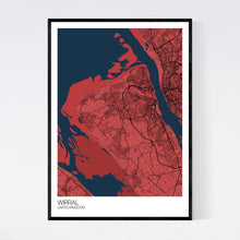 Load image into Gallery viewer, Wirral Region Map Print