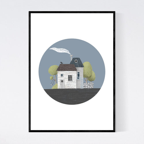 Happy Home with Swing Print