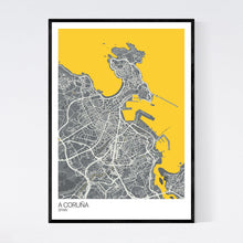 Load image into Gallery viewer, A Coruña City Map Print