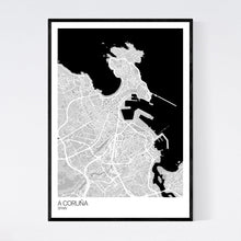 Load image into Gallery viewer, A Coruña City Map Print
