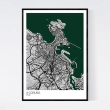 Load image into Gallery viewer, A Coruña City Map Print