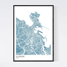 Load image into Gallery viewer, A Coruña City Map Print