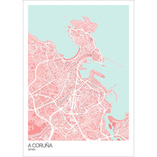 Load image into Gallery viewer, Map of A Coruña, Spain