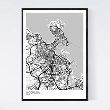 Load image into Gallery viewer, A Coruña City Map Print