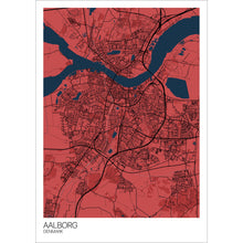 Load image into Gallery viewer, Map of Aalborg, Denmark