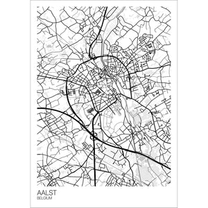 Map of Aalst, Belgium