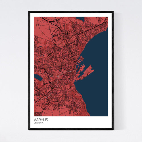 Map of Aarhus, Denmark