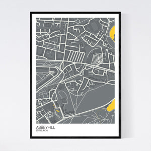 Abbeyhill Neighbourhood Map Print