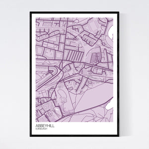 Abbeyhill Neighbourhood Map Print