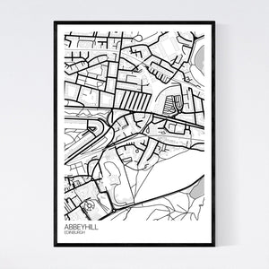 Abbeyhill Neighbourhood Map Print