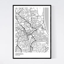 Load image into Gallery viewer, Aberdeen City Centre City Map Print