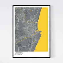 Load image into Gallery viewer, Aberdeen City Map Print