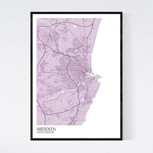 Load image into Gallery viewer, Aberdeen City Map Print