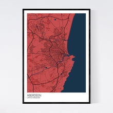 Load image into Gallery viewer, Aberdeen City Map Print