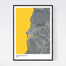 Load image into Gallery viewer, Aberystwyth City Map Print