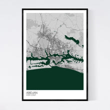 Load image into Gallery viewer, Abidjan City Map Print