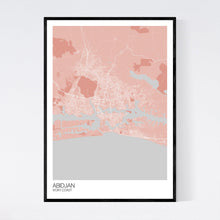 Load image into Gallery viewer, Abidjan City Map Print