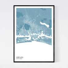 Load image into Gallery viewer, Abidjan City Map Print