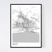 Load image into Gallery viewer, Abidjan City Map Print