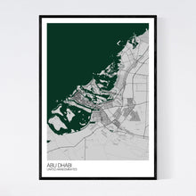 Load image into Gallery viewer, Abu Dhabi City Map Print