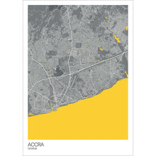 Load image into Gallery viewer, Map of Accra, Ghana