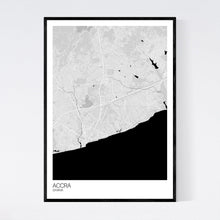 Load image into Gallery viewer, Accra City Map Print