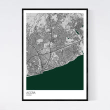 Load image into Gallery viewer, Accra City Map Print