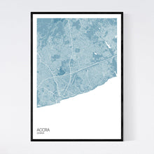 Load image into Gallery viewer, Accra City Map Print