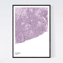 Load image into Gallery viewer, Accra City Map Print