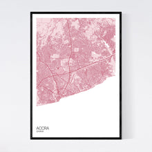 Load image into Gallery viewer, Accra City Map Print