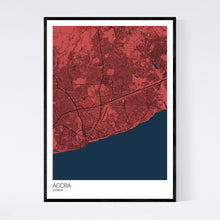 Load image into Gallery viewer, Accra City Map Print