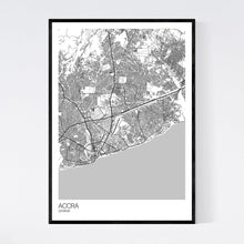Load image into Gallery viewer, Accra City Map Print