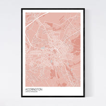 Load image into Gallery viewer, Accrington Town Map Print