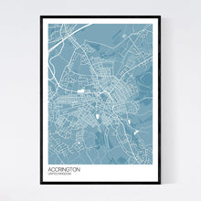 Load image into Gallery viewer, Accrington Town Map Print