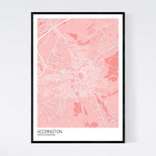 Load image into Gallery viewer, Accrington Town Map Print