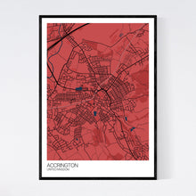 Load image into Gallery viewer, Accrington Town Map Print