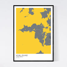Load image into Gallery viewer, Achill Island Island Map Print