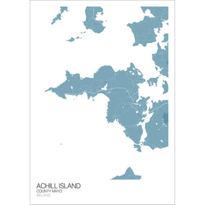 Map of Achill Island, County Mayo